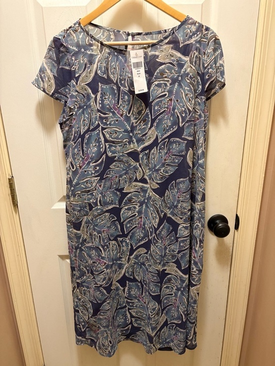 Coldwater Creek Dresses & Skirts - Coldwater Creek NWT Women’s Dress Size M Blue Floral Flowy Lightweight MSRP $128